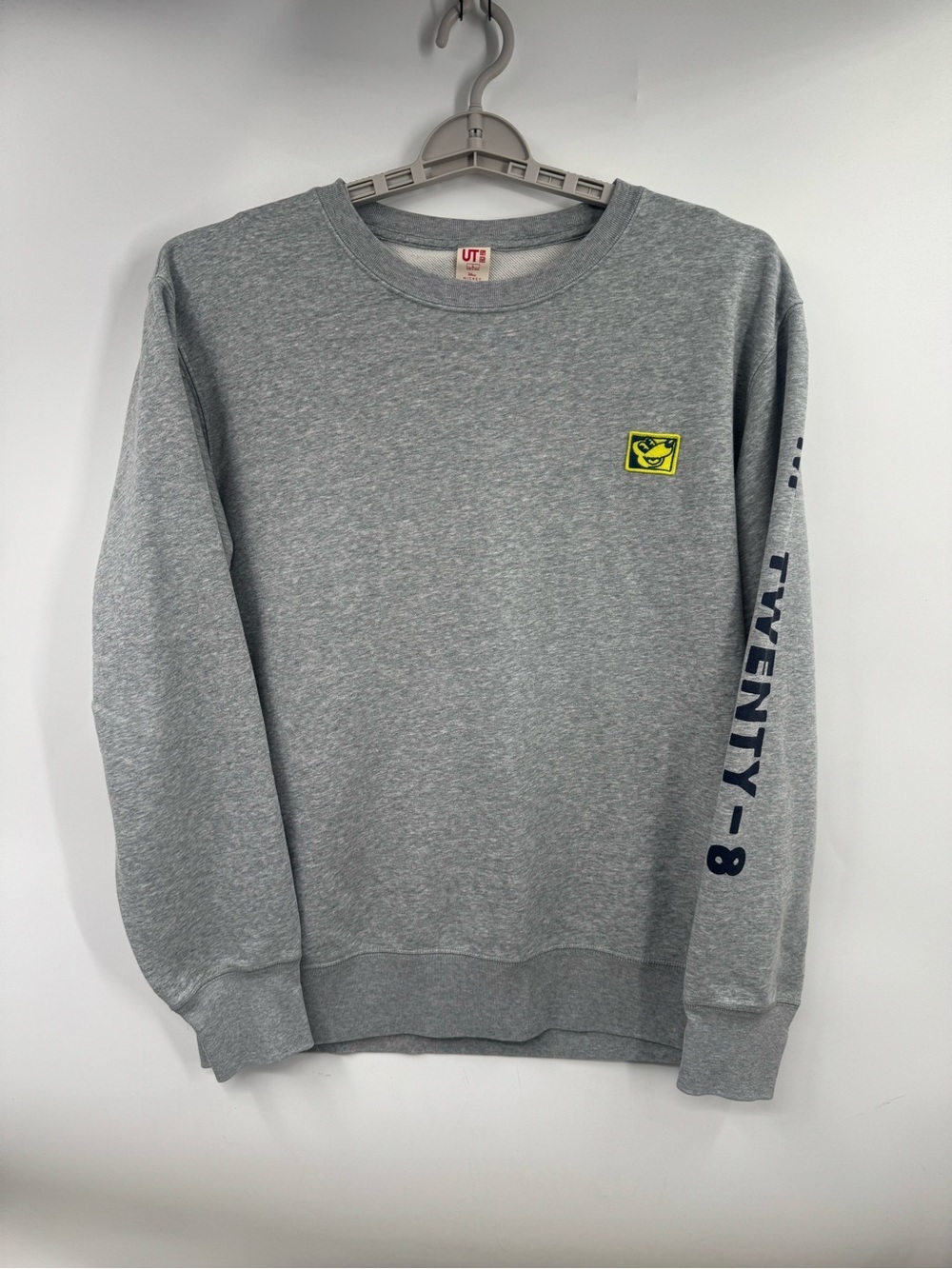 Uniqlo Keith Haring X Disney Mickey Mouse Sz L Gray Pullover Crewneck